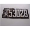 Image 1 : 1919 SK License Plate