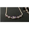 Image 6 : Channel Inlay Necklace Set -Sugalite & Opal