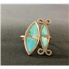 Image 5 : Pair of Sterling With Turquoise Inlay Rings