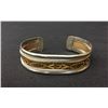 Image 1 : Navajo Sterling Bracelet with Stamp Work