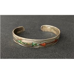 Vintage Navajo Chip Inlay Cuff