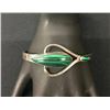 Image 2 : Taxco Sterling Bracelet with Malachite