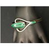 Image 6 : Taxco Sterling Bracelet with Malachite