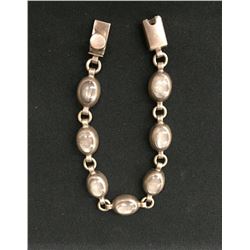 Taxco Link Bracelet With Moonstone Cabs