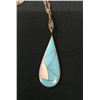 Image 5 : Turquoise and Mother of Pearl Inlay Necklace