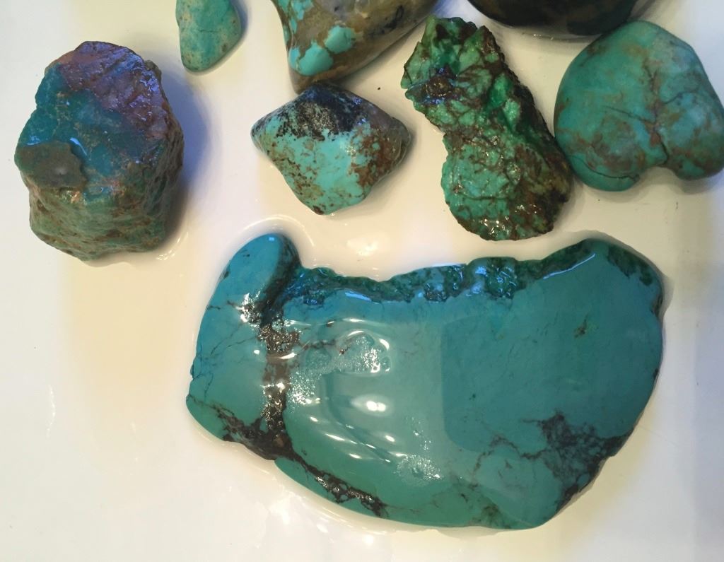 1 Pound of Arizona Turquoise Rough
