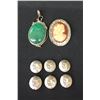 Image 1 : Sterling Pendants and Button Covers