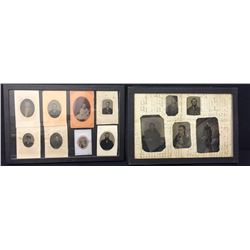 Pair of Antique Tintype Photos Displays