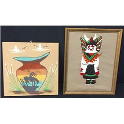 Beaded and Sand Painting Art