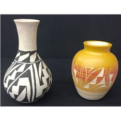 Pair of Native Pots – Signed