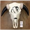 Image 2 : Hand-Painted Cow Skull – Signed