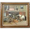 Image 1 : Vintage Blacksmith Print -Signed