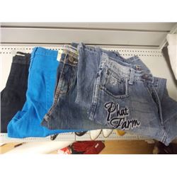 4 pr pants - Phat Farm; Old Navy; JUSTIN