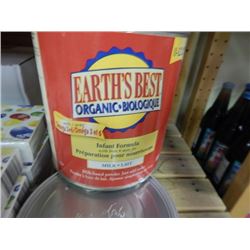 EARTH'S BEST ORGANIC POWDER - BABY FORMULA - 4 X 658GM CAN  - BB OCTOBER 2016 - RETAIL $32.99 X 4 = 