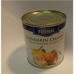 CANNED MANDARINE ORANGES - LOT OF 6 CANS CASE