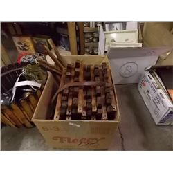 BOX WITH WOOD SHELVES