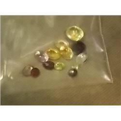 BAG OF ASSORTED GEMSTONES - APPROX. 19.5 CTW - VARIOUS COLORS AND CUTS