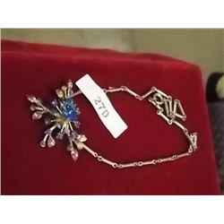 VINTAGE RHINESTONE JEWELRY - NECKLACE