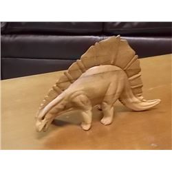 UNIQUE CARVED WOOD FIGURE - DINOSAUR - SPINOSAURUS - 9 ½"  X 6"