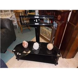 NEW TV STAND WITH COMPONENT SHELVES