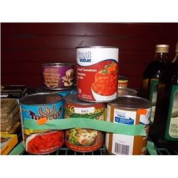 MIXED CANNED FOOD - FRUIT, VEGGIES, AND MORE- 13 CANS