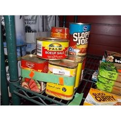 CAN OF SLOPPY JOE & 10 CANS OF CORNED BEEF = 11 PC