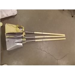NEW LONG HANDLE FLAT NOSE SHOVEL - 3 PER LOT