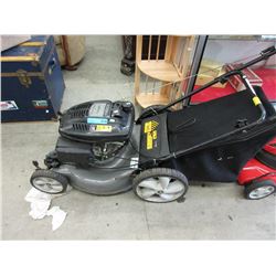 Gas powered lawnmower with bag attachment - used