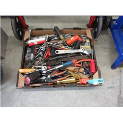 Box lot of used hand tools
