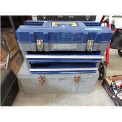 2 Plastic tool boxes - used