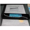Image 2 : Blue Topaz & Diamond Tennis Bracelet