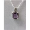 Image 1 : Amethyst & Diamond Necklace