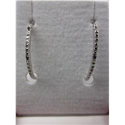 New - Diamond Hoop Earrings