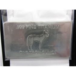 .999 Fine Titanium Australia Mint Bar - 1 oz.