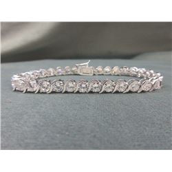 New - 15 CT Cubic Zirconia Tennis Bracelet