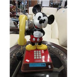Mickey Mouse push button phone - used