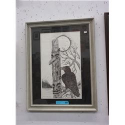 1993 Ron J. Morgan pencil drawing