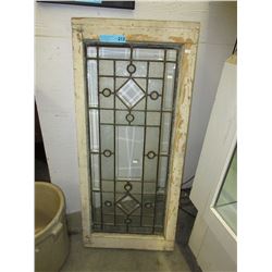 Vintage leaded glass window