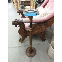 Vintage small metal ashtray stand