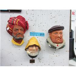 3 Bossons & Legends character wall plaques