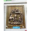 Image 1 : Vintage wall plaque with raised plastic design