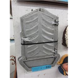 Vintage cast metal letter slot