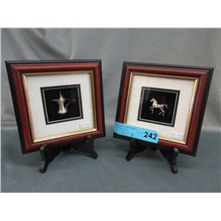 Sterling Silver framed Horse & Jug