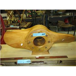 WWII cut down wood airplane propeller