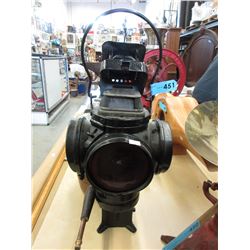 Vintage - 4-Way railroad switch signal lantern