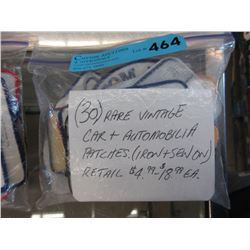 30 Rare Vintage Car & Auto Related  Patches