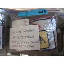 30 Rare Vintage Car & Auto Related Patches