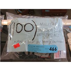 100 Military Uniform & Jacket Patches