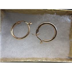 14 KT Gold Hoop Earrings