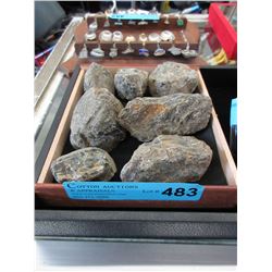 7 Pieces of Raw Amber - 1 LB Total Weight